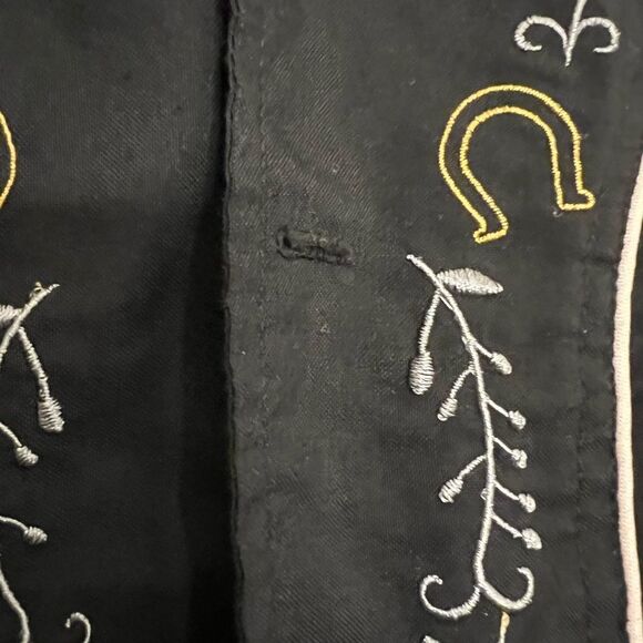 Men’s embroidered western Rodeo D’Tapia Button down size 40 shirt. - Picture 6 of 8